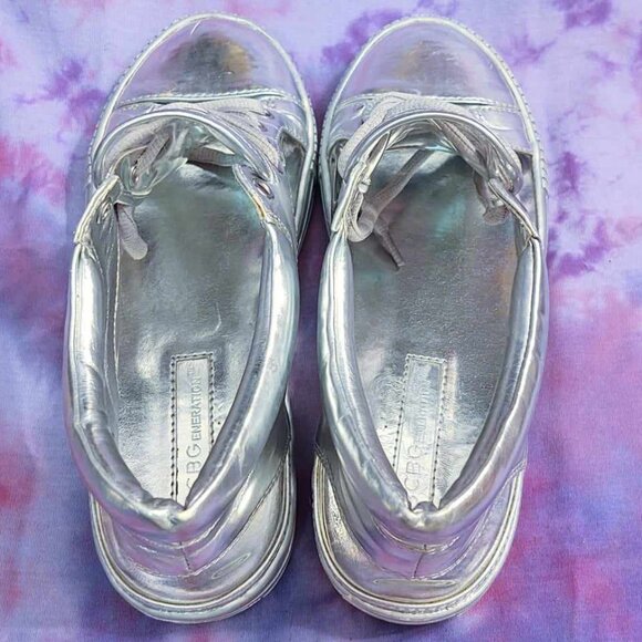 BCBGeneration Clear & Metallic Silver Sneakers: 7 - Picture 14 of 16